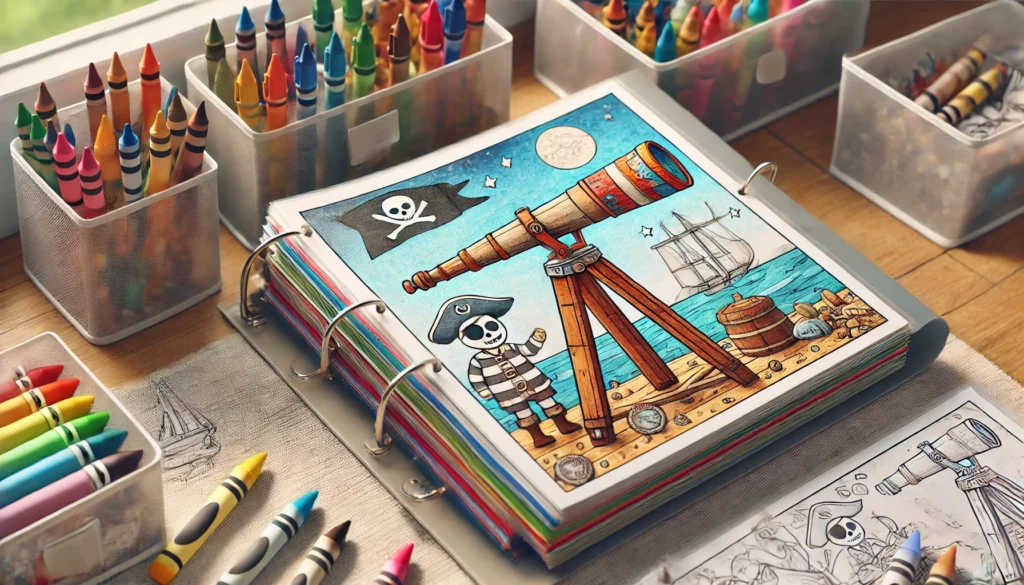 Pirate coloring pages 1