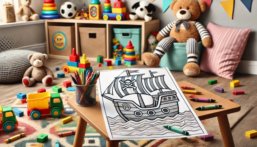 Pirate coloring pages 7