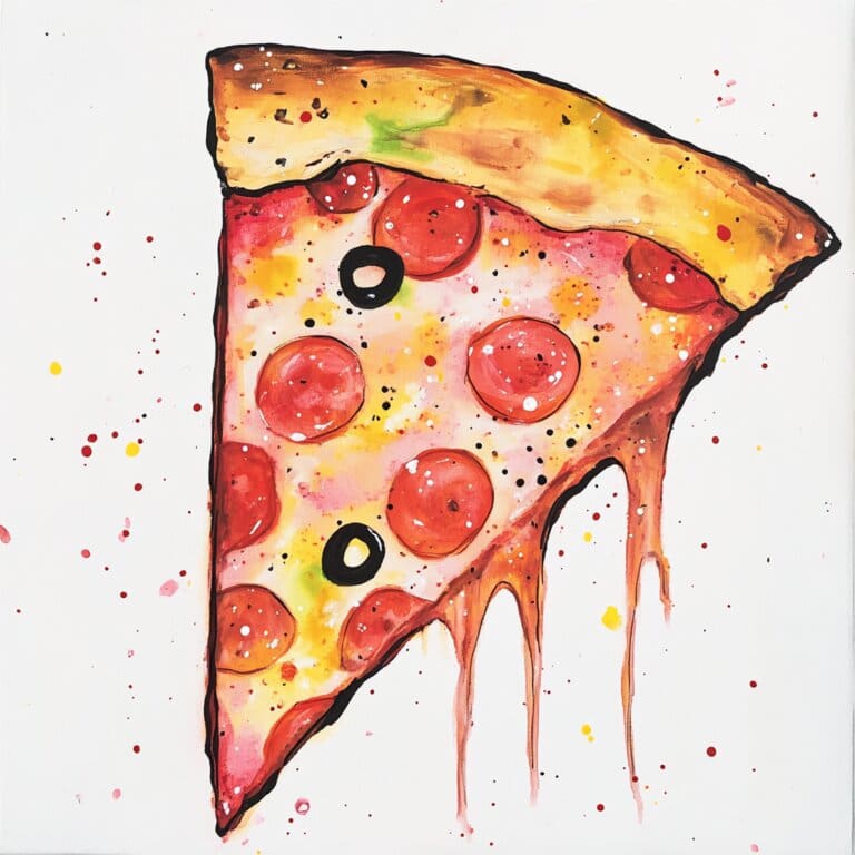 Pizza coloring pages