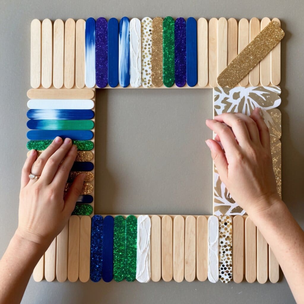 Popsicle stick picture frames 2