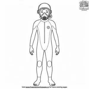 Scuba Diver Coloring Pages