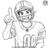 Smiling Football Player Coloring Pages