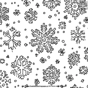 Snowflake Beauty Coloring Pages