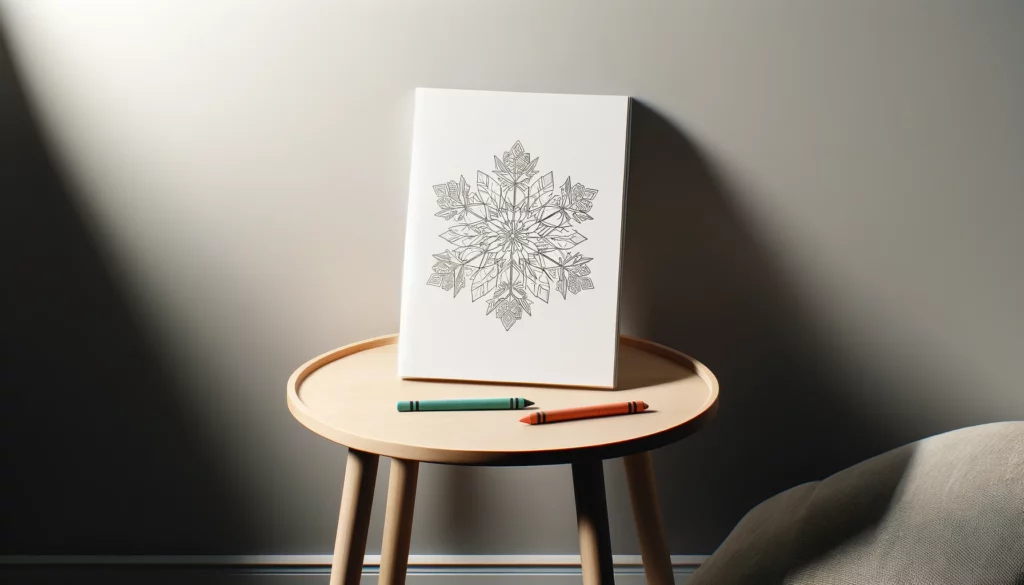 Snowflake coloring pages 1