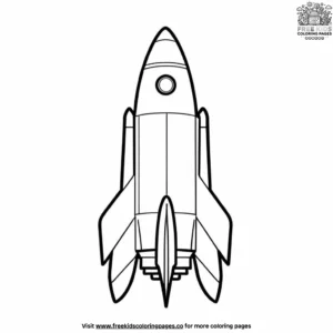 Space Missile Coloring Pages