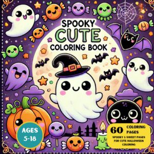 Spooky cute coloring books