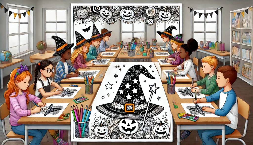 Spooky coloring pages 14