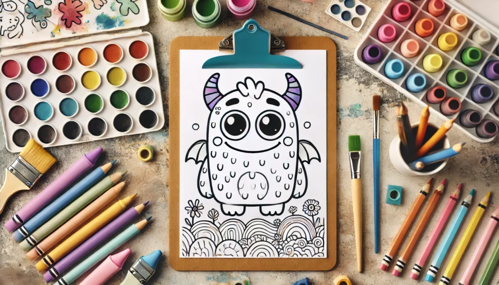 Spooky coloring pages 18