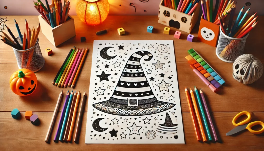 Spooky coloring pages 2