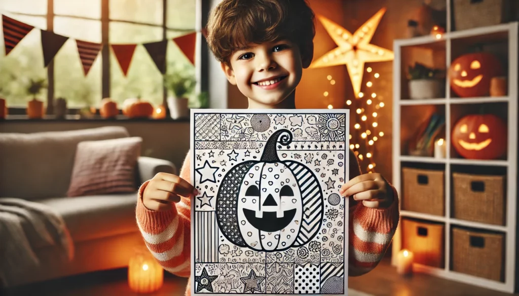 Spooky coloring pages 24