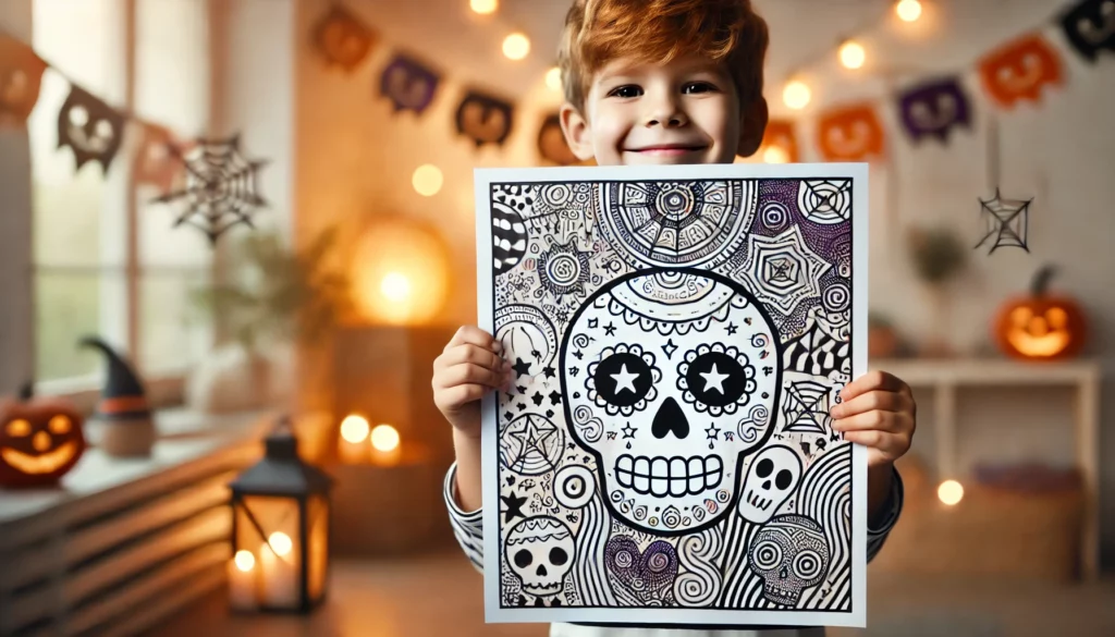 Spooky coloring pages 25