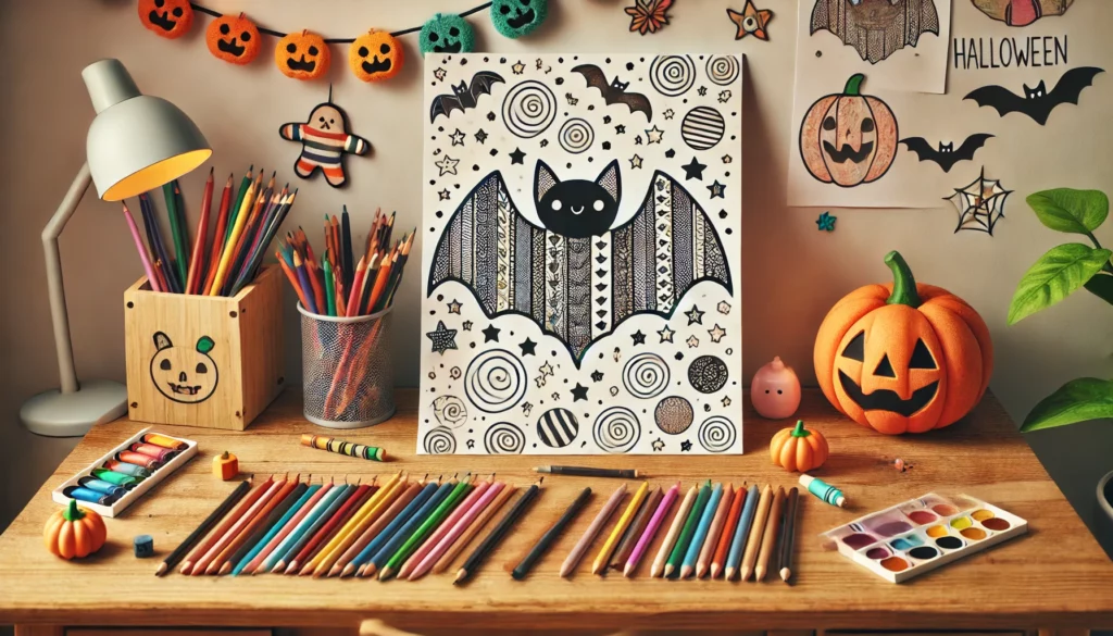 Spooky coloring pages 3