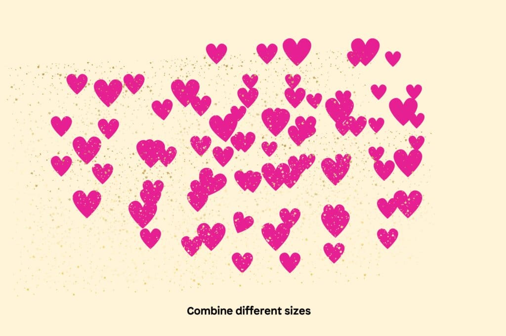 Heart confetti