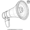 Stadium Megaphone Coloring Pages