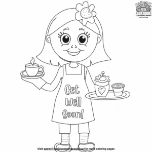 Sweet care package coloring pages