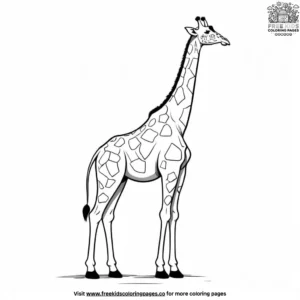 Tall Giraffe Coloring Pages