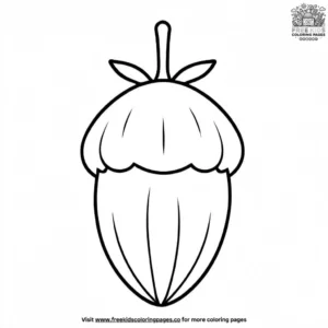 Thanksgiving acorn coloring pages