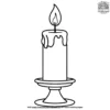 Thanksgiving Candle Coloring Pages