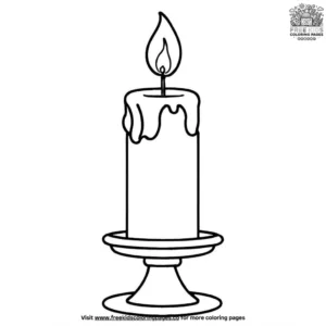 Thanksgiving candle coloring pages