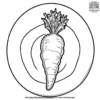 Thanksgiving Roasted Carrot Coloring Pages