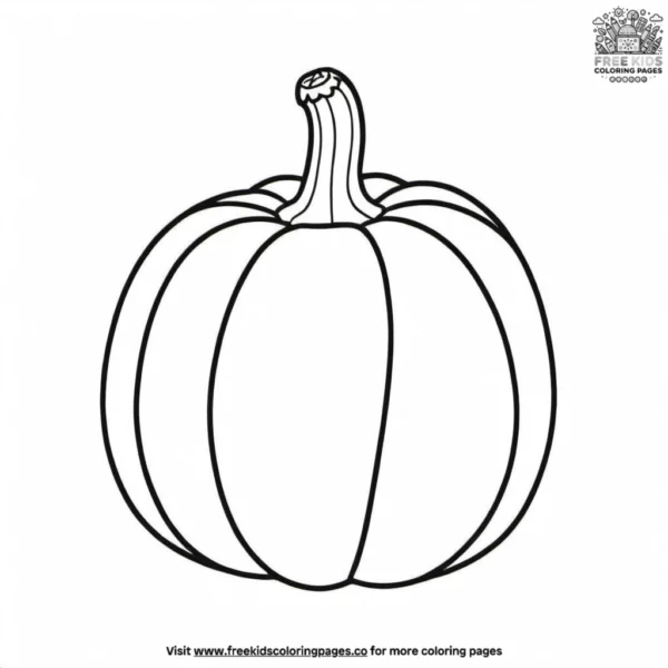 Thanksgiving squash coloring pages