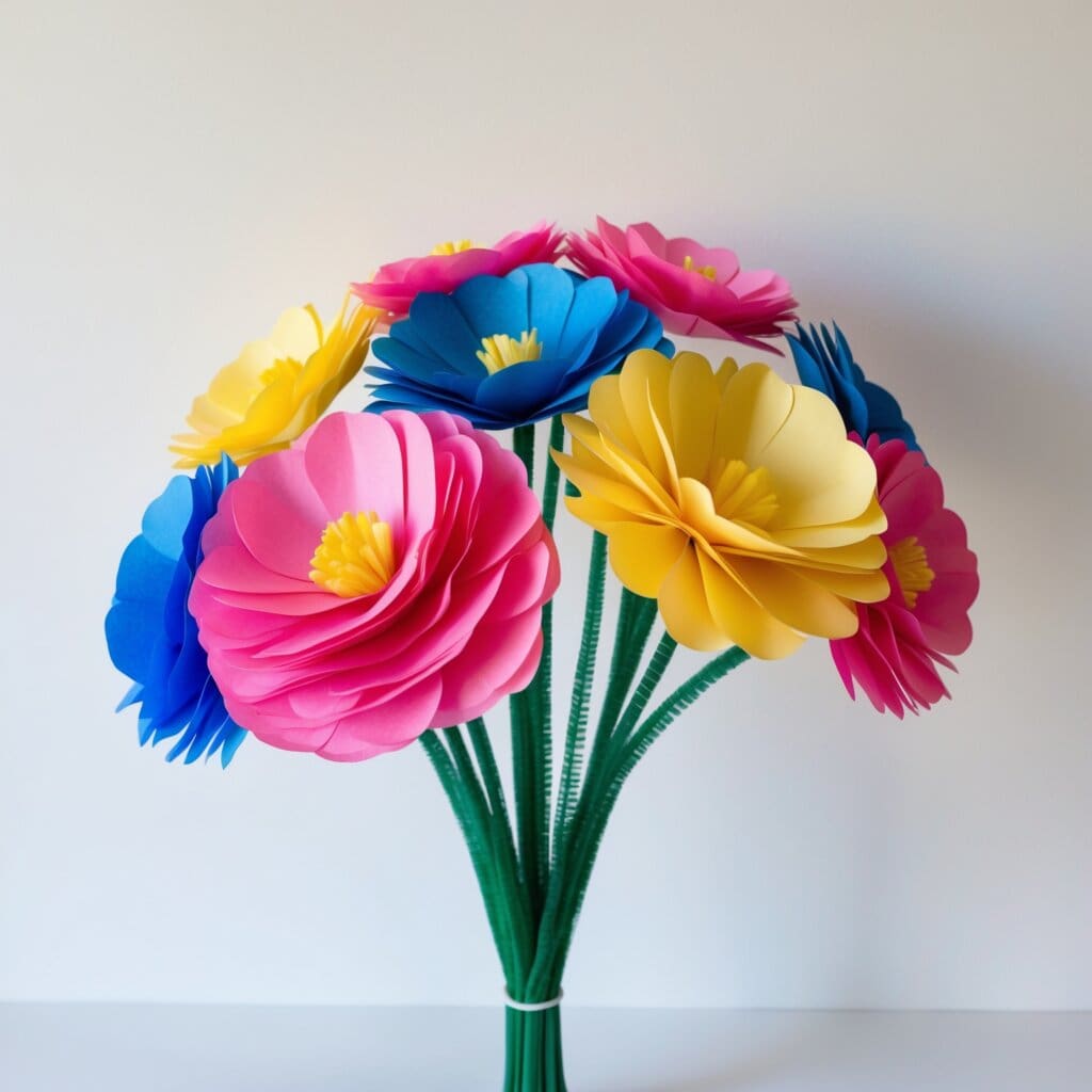 Tissue paper flowers 1