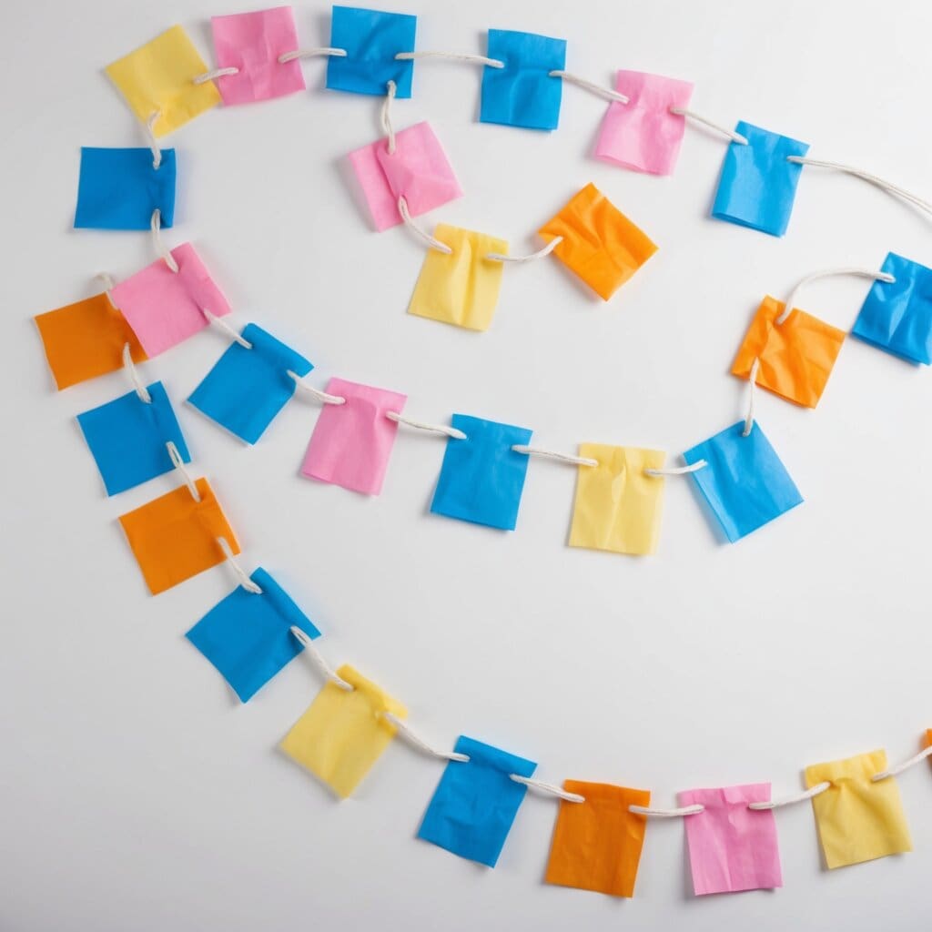 Tissue paper garland 1