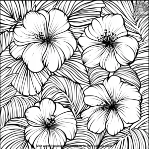 Tropical Patterns Coloring Pages