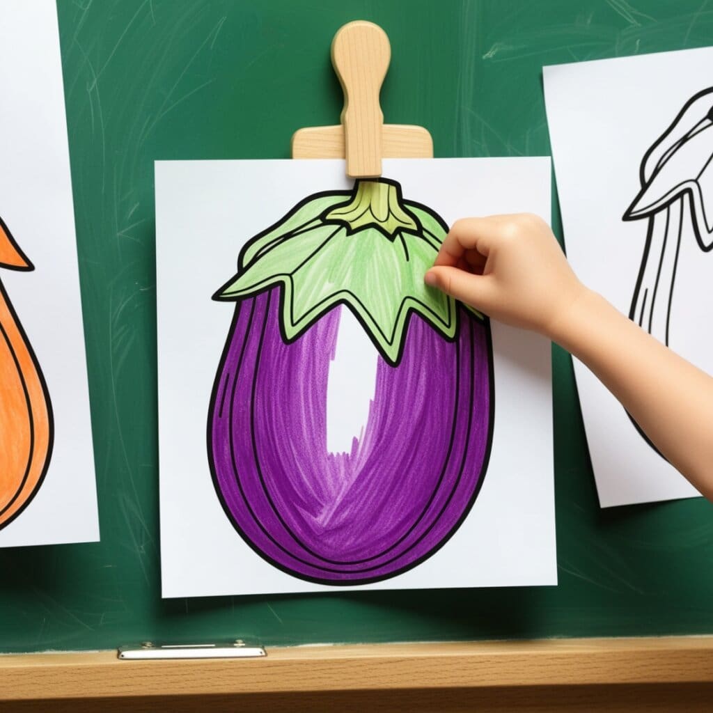 Vegetable coloring pages 0