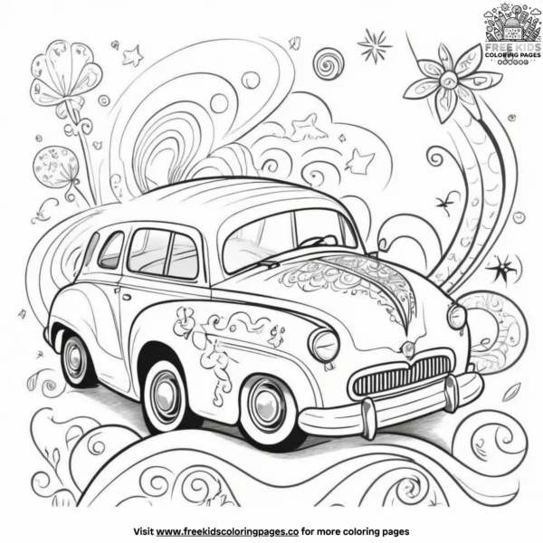 Whimsical patterns coloring pages