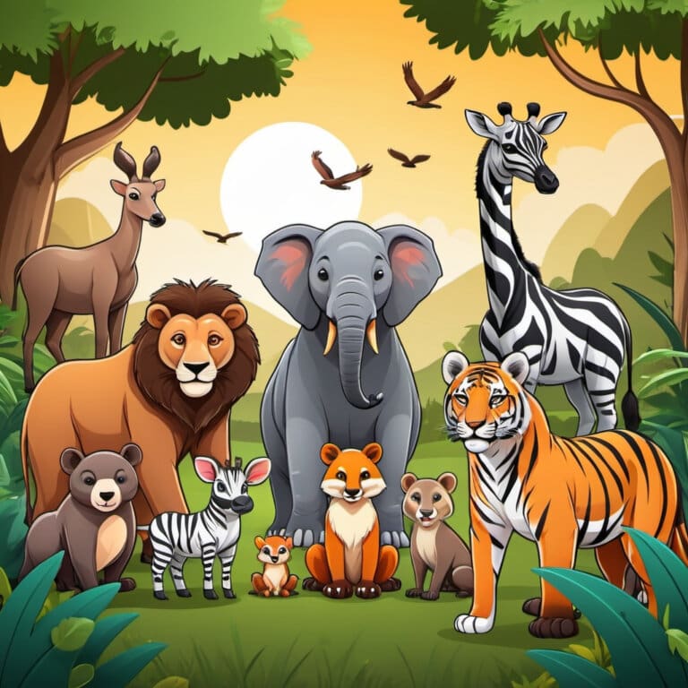 Wild animals fun fact printables for grades 3-5