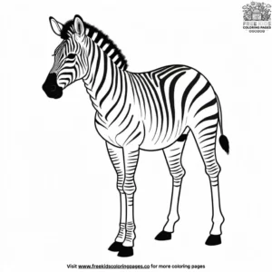 Zebra Coloring Pages