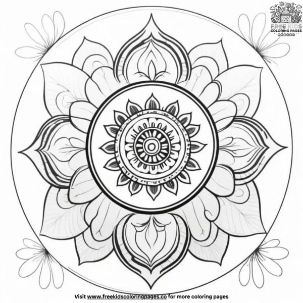 Zen patterns coloring pages