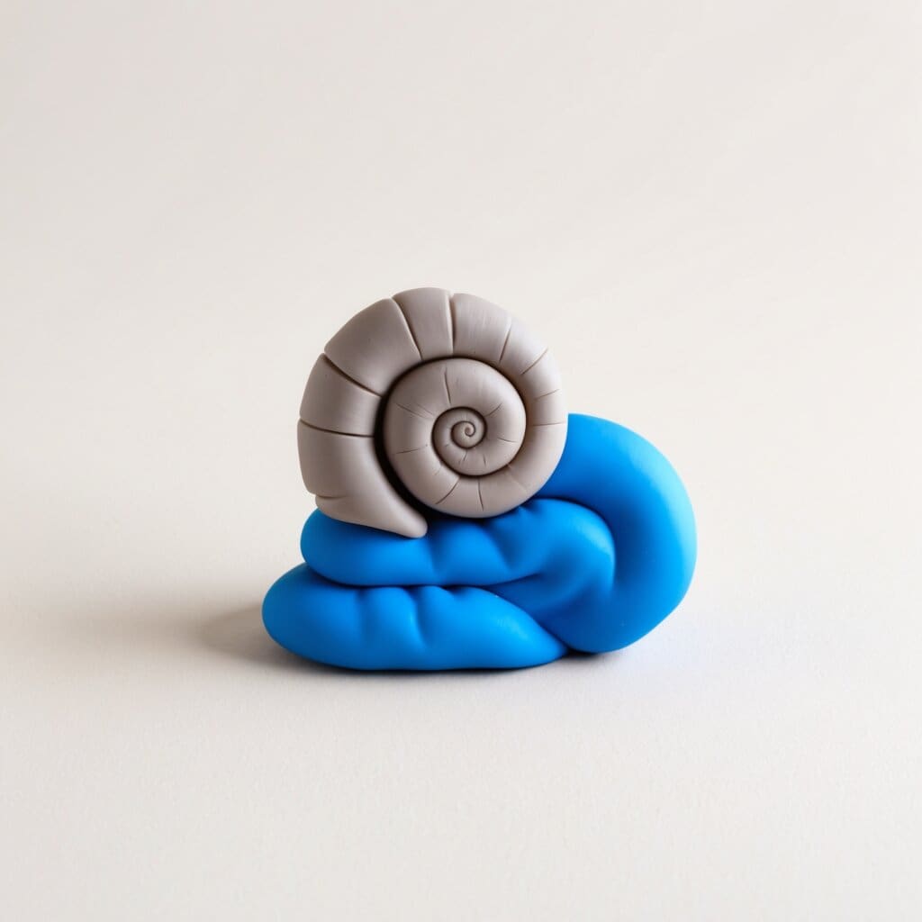 Clay snail step 3