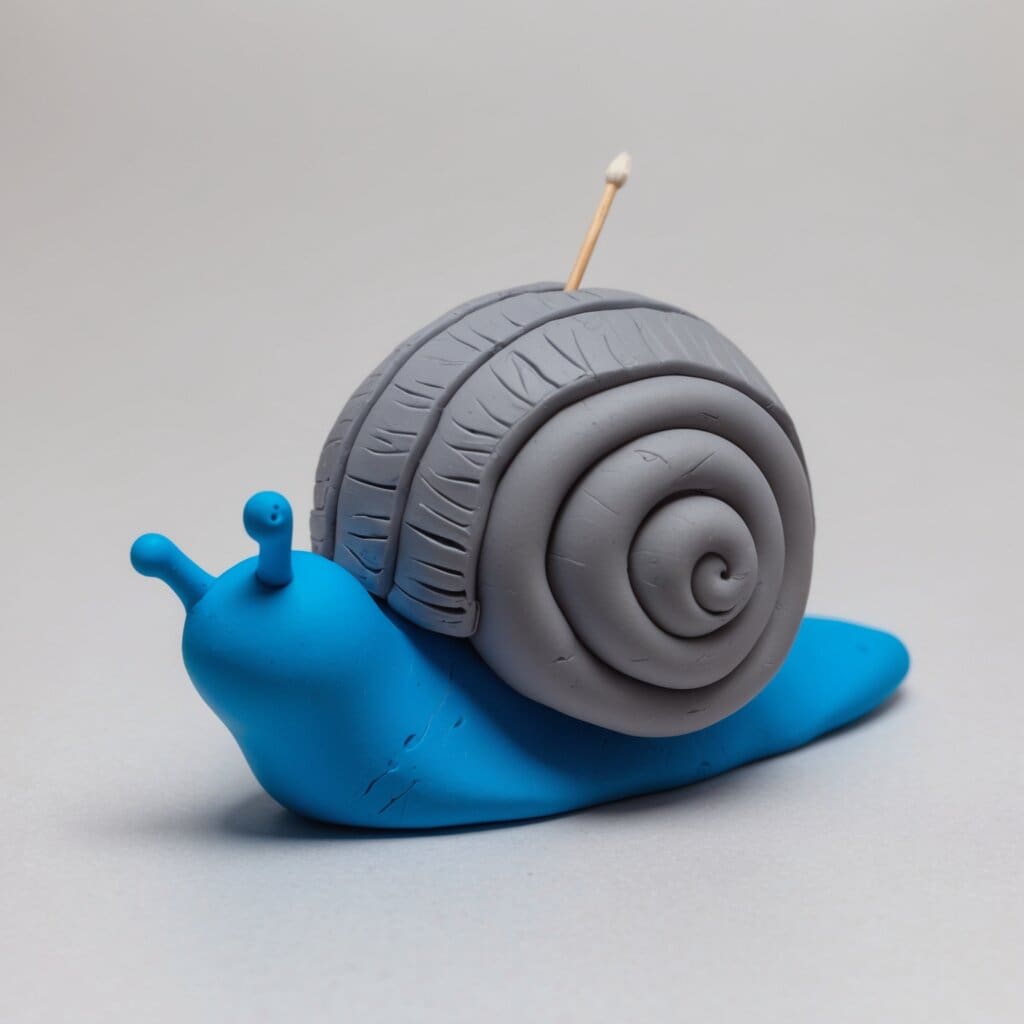 Clay snail step 4