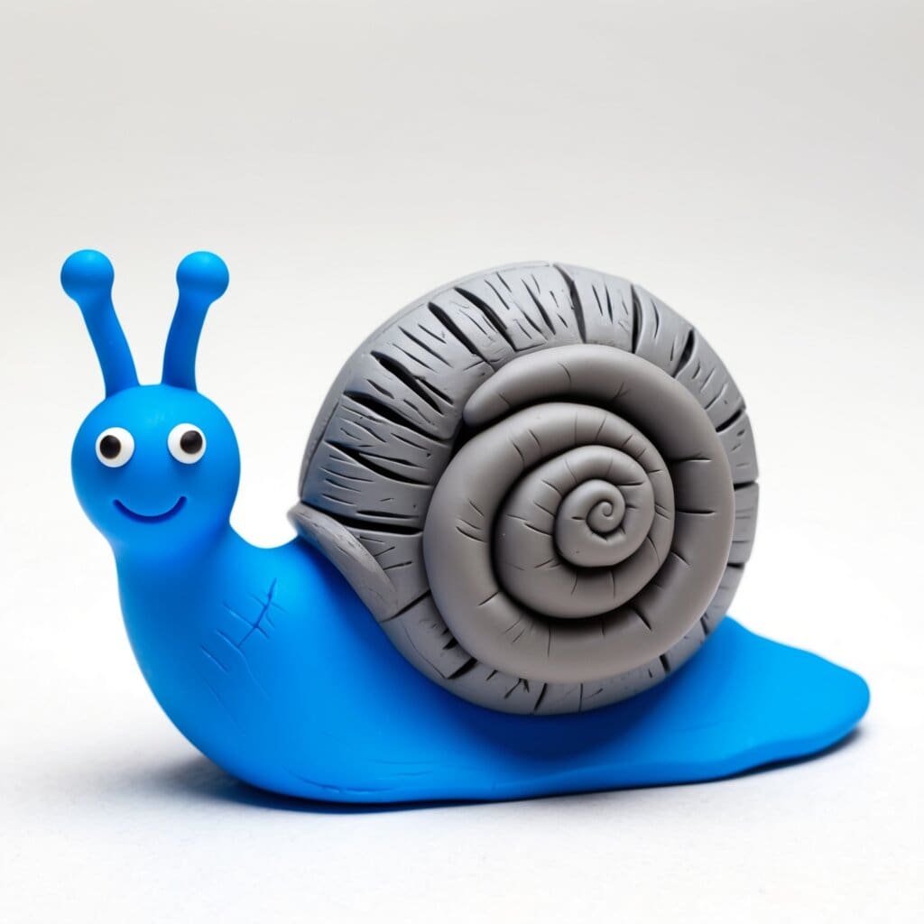 Clay snail step 6