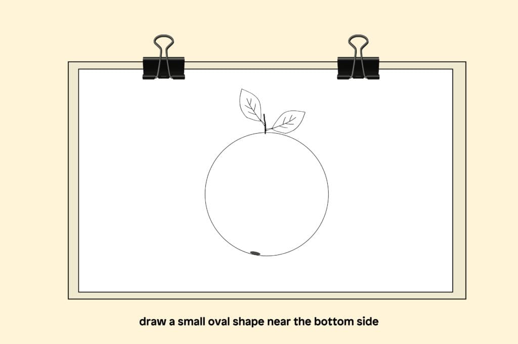 How to draw orange