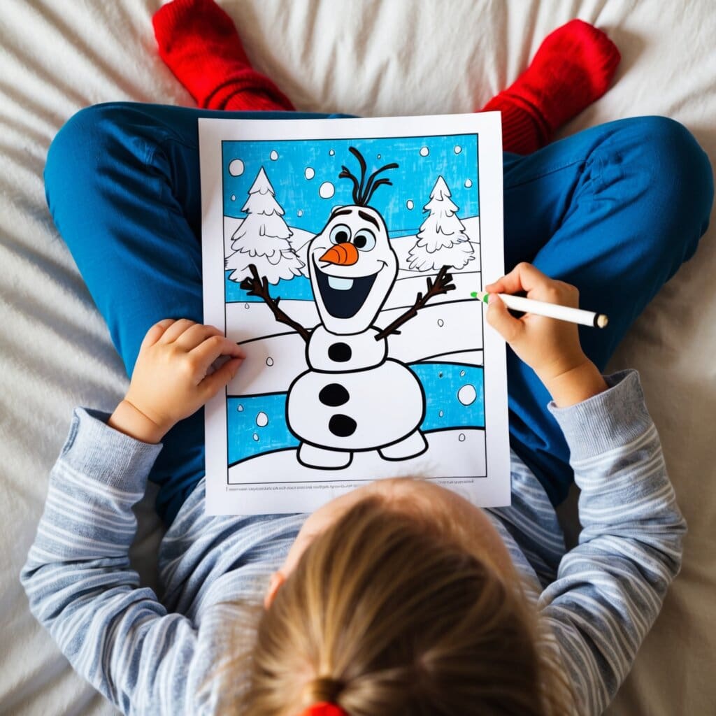 Frozen coloring pages 12