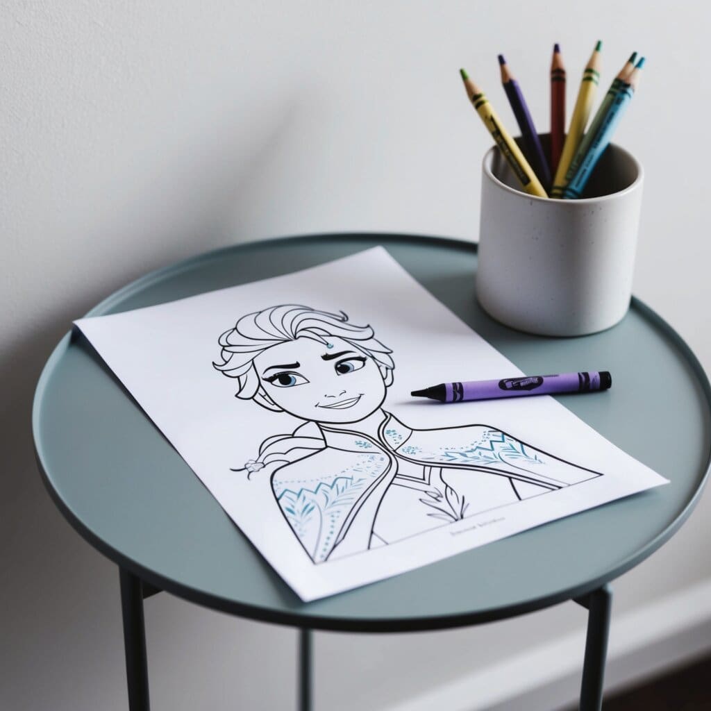 Frozen coloring pages 14