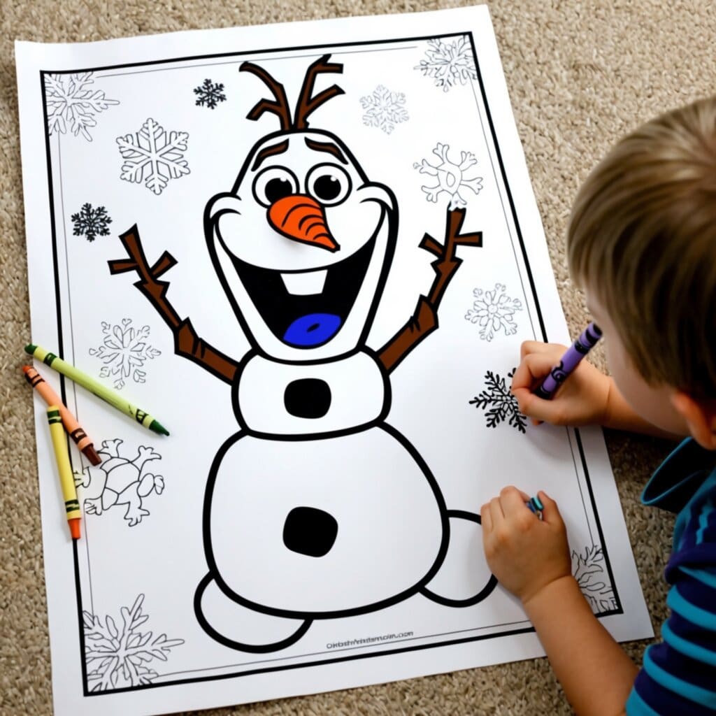 Frozen coloring pages 15