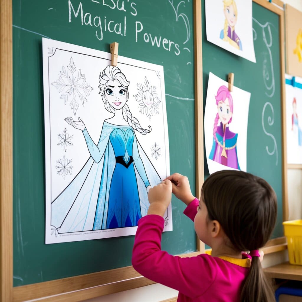 Frozen coloring pages 17