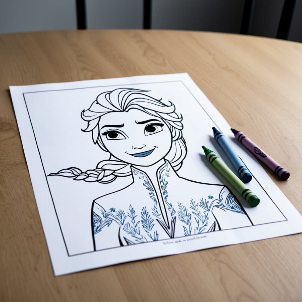 Frozen coloring pages 18