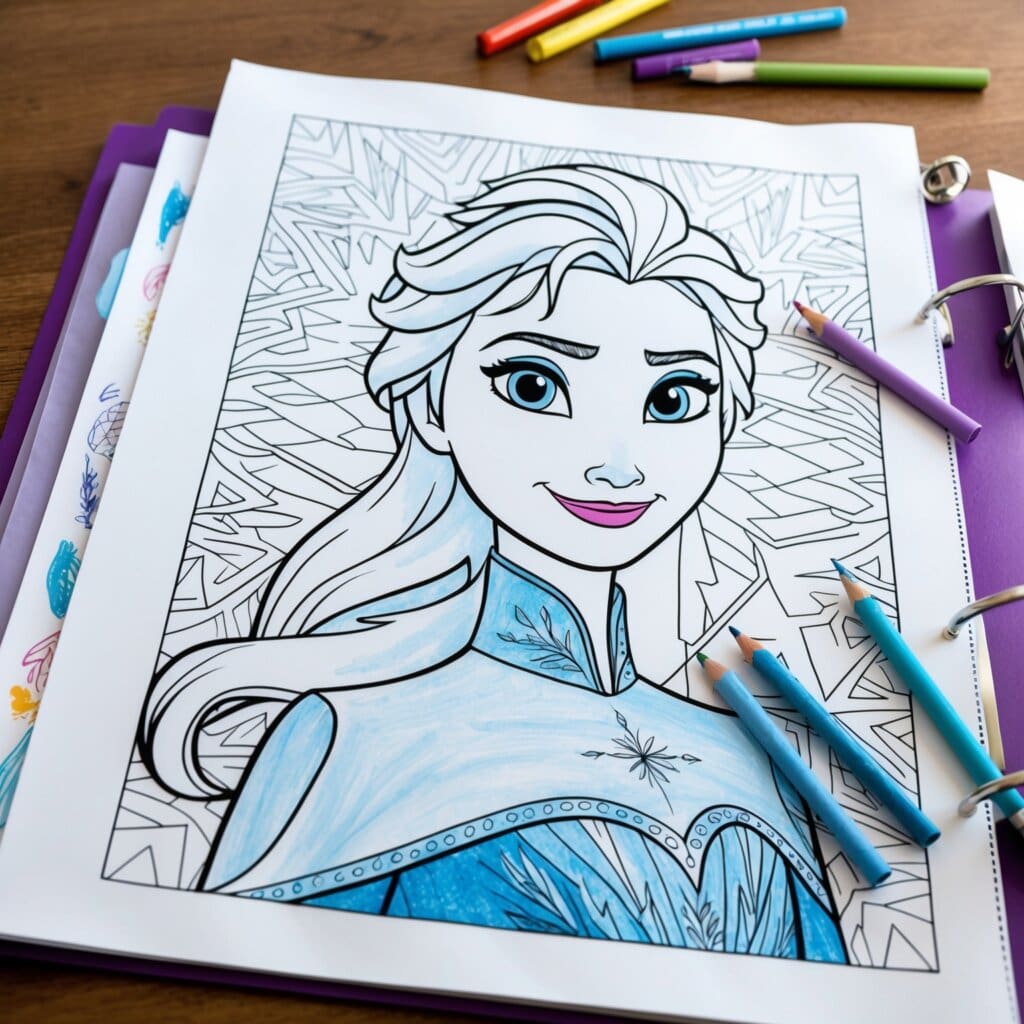 Frozen coloring pages 20