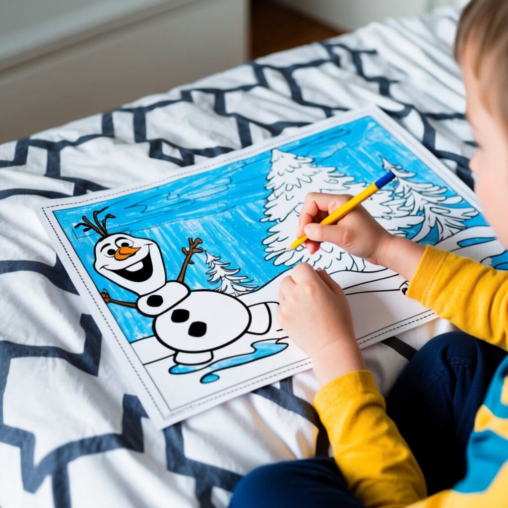 Frozen coloring pages 4