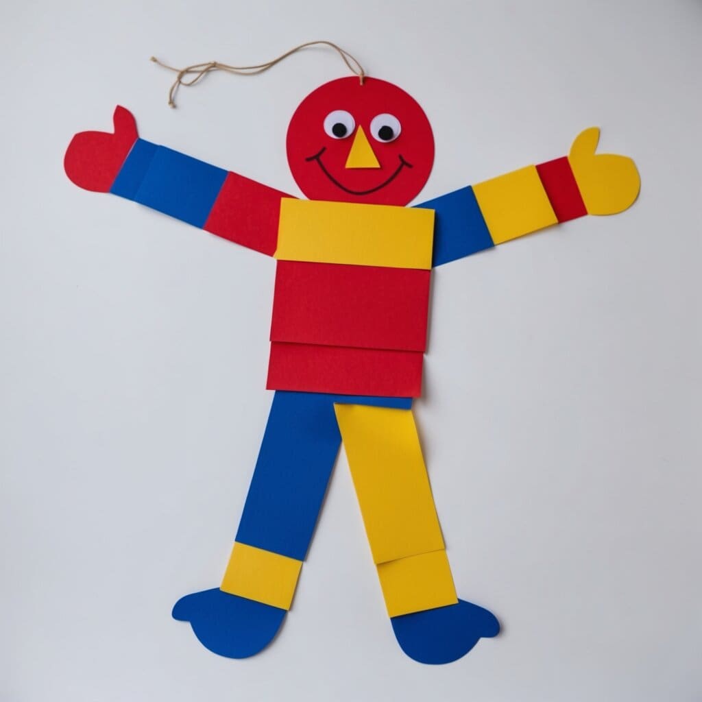 How to make a paper puppet 5