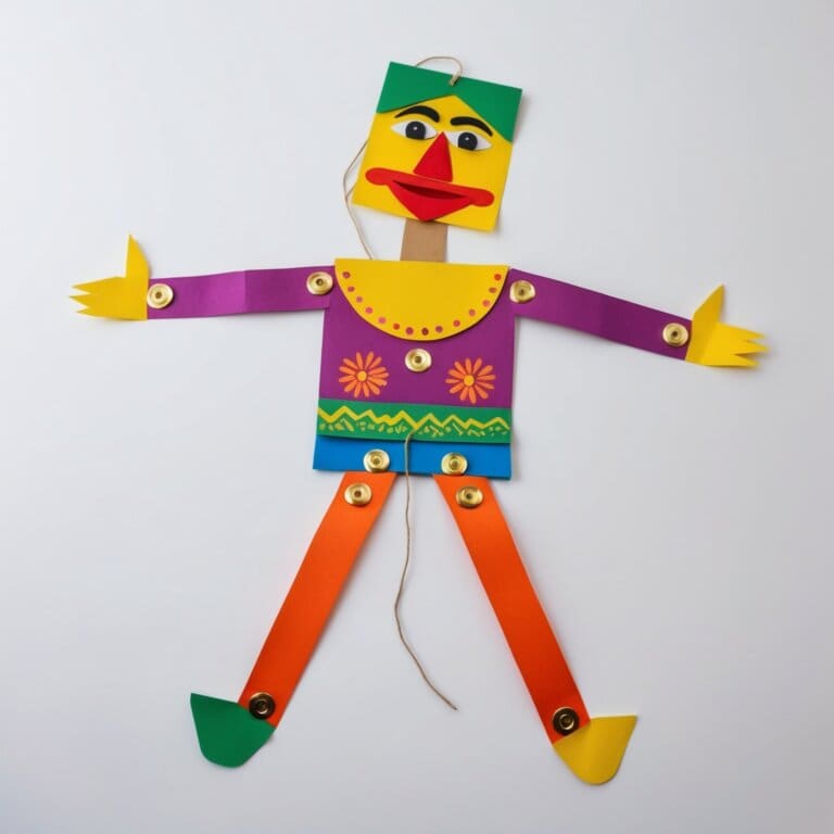 How to make a paper puppet