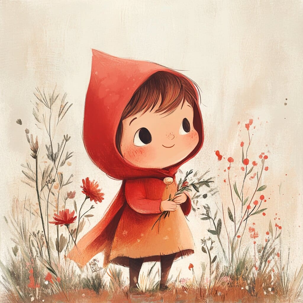 A kid friendly/childish and cute image of a fairy tale character