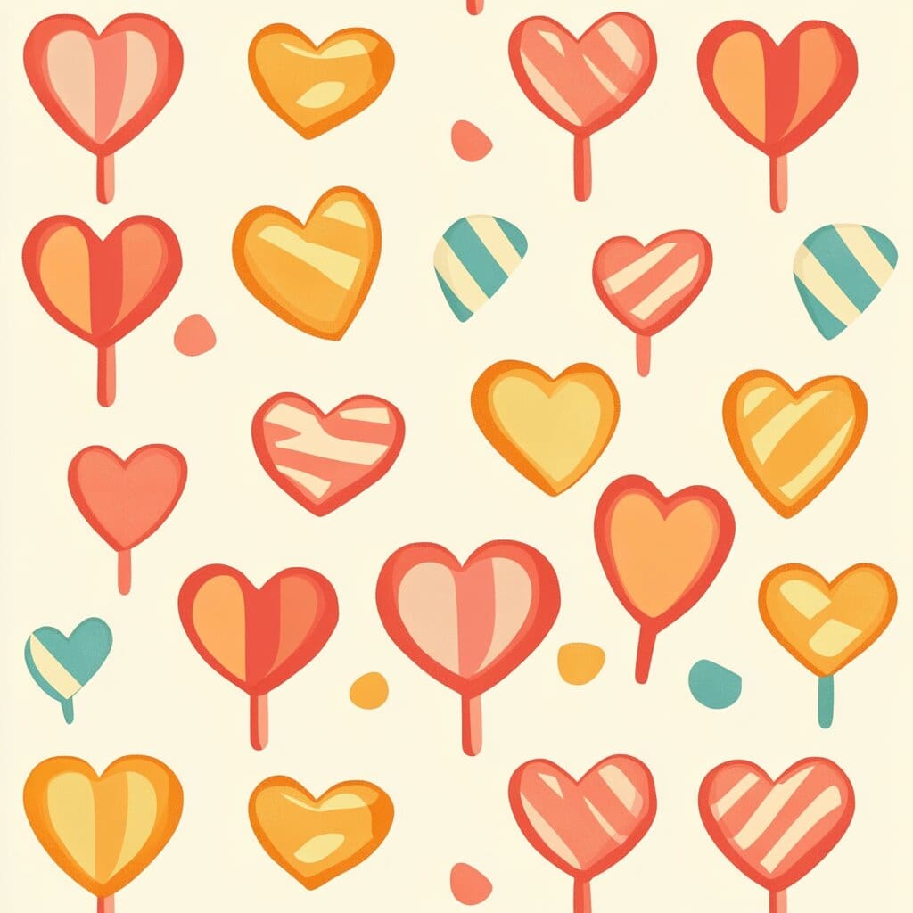 A kid friendly/childish and cute image of patterns