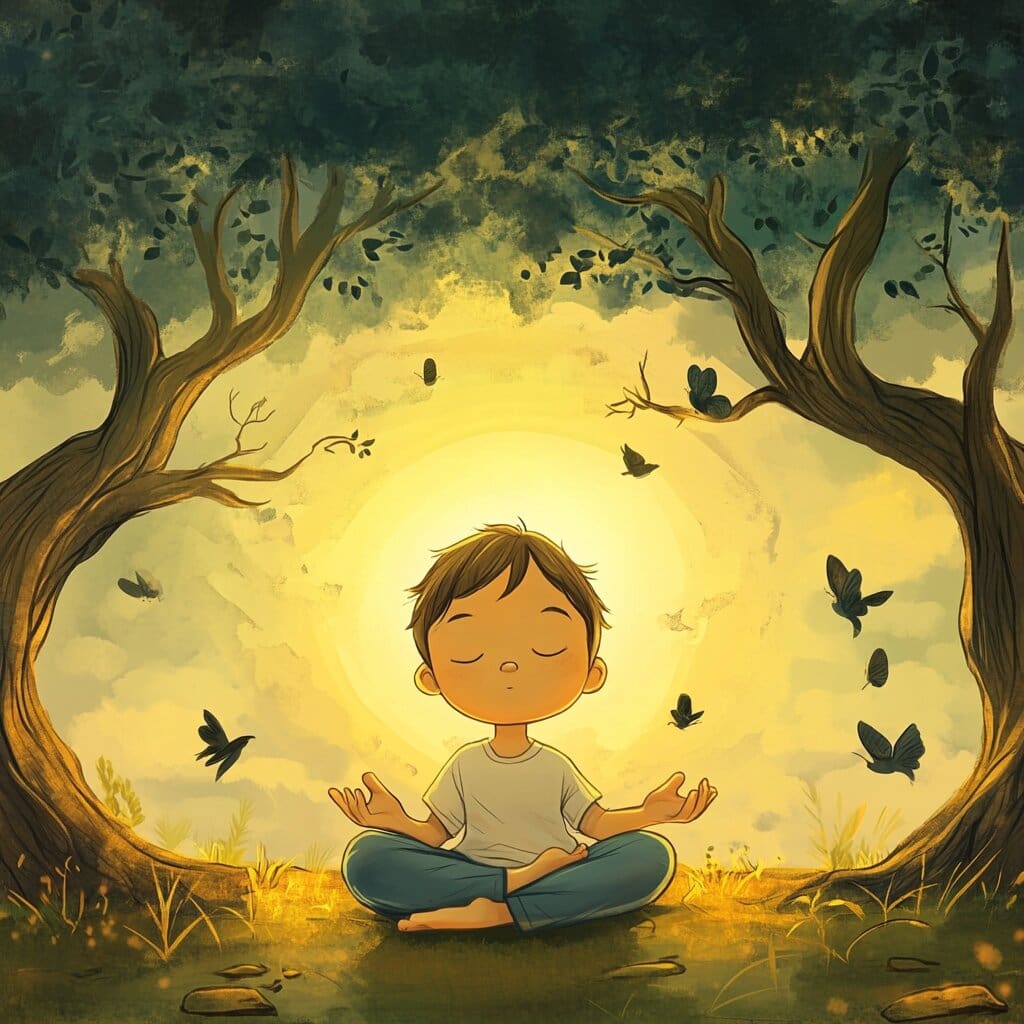 A kid friendly/childlike image for mindfulness