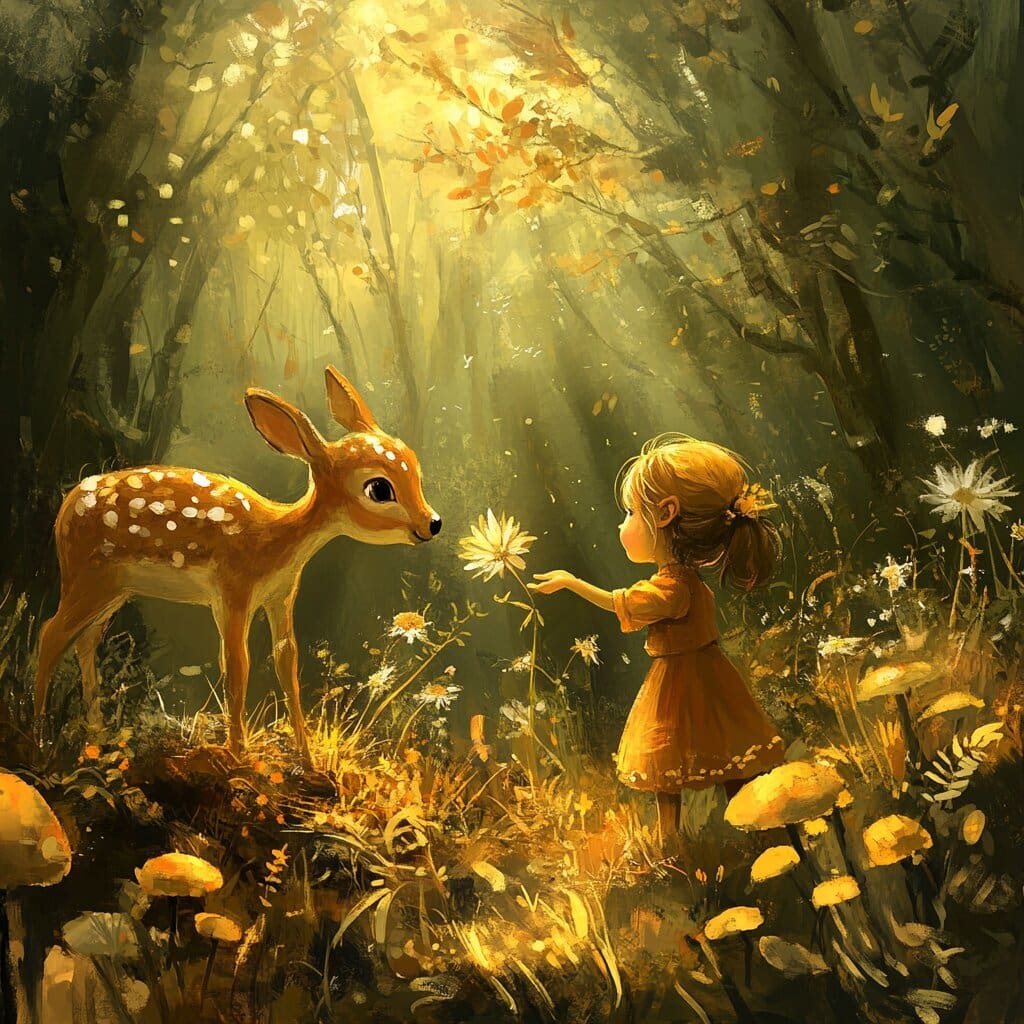 A kid friendly/childlike image for nature